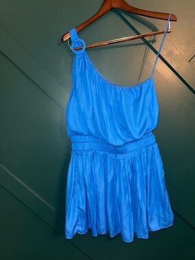 DO+BE One-Shoulder Electric Blue Mini Dress